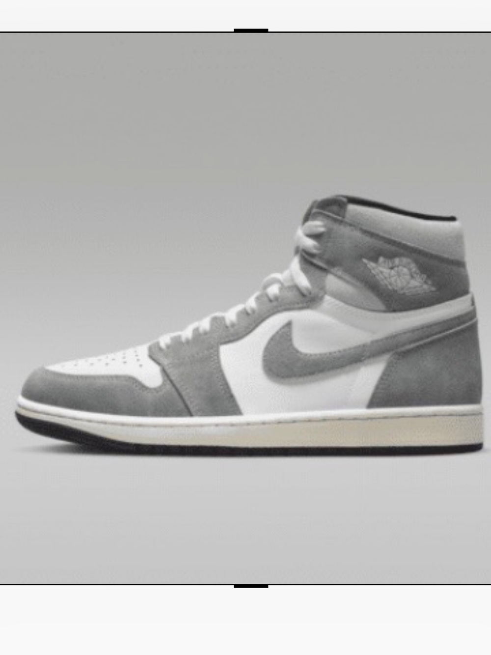 Nike Air Jordan 1 Retro High OG Men's Shoes in 
Black/White/Light Smoke Grey